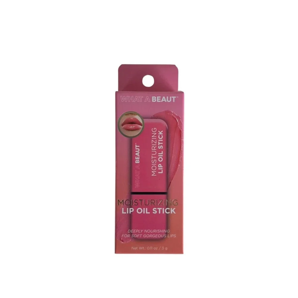 WHAT A BEAUT Moisturizing Lip Oil Stick 0.11 oz ,Lot Of 4
